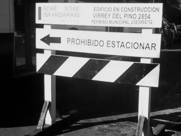 Caballete Prohibido Estacionar